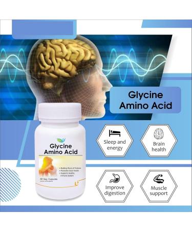 Nutraceuticals Glycine Amino Acid -Pack Of 60 Veg Capsules - Buy Online on GoSupps.com