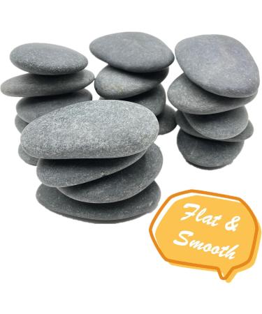 20PCS Painting Rocks  3"-4" DIY Rocks Flat & Smooth Kindness Rocks for Arts  Crafts  Decoration  Large Rocks for Painting Hand Picked for Painting Rocksâ¦ - Buy Online on GoSupps.com