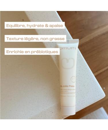 OMUM - Ma Jolie Peau - Cr me visage r quilibrante & hydratante aux pr biotiques naturels - Peaux mixtes et peaux fragilis es - Anti rougeur et anti bouton - Compatible grossesse - Vegan - 40 ml 40 ml (Lot de 1) - Buy Online on GoSupps.com