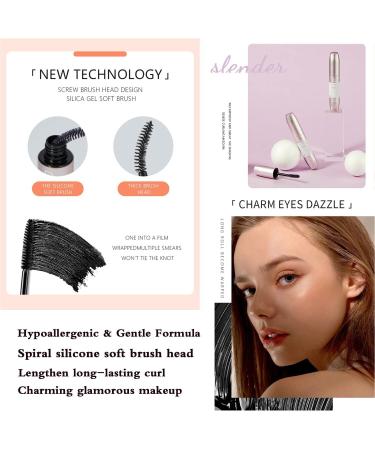 Heykomi 4D Fiber Curl Waterproof Mascara - Black/Brown | Long Lasting Formula - Buy Online on GoSupps.com