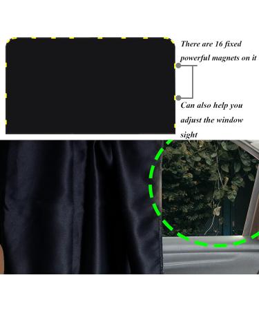 ZATOOTO Car Sun Shades - UV Protection Car Curtains for Baby, Kids, Pets, and Adults - 2 PCS Black 50*78cm - Buy Online on GoSupps.com