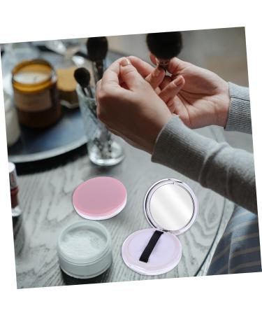 Healeved 2pcs Dispensing Empty Toner Cosmetic Pot Finish Powder Jar Loose Powder Compact Glass - Buy Online on GoSupps.com