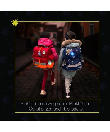 Buy Avida Zen Flashing Light Schoolbag for Kids | 3 Light Modes & Reflectors | Fluorescent Dog Trailer & Reflector Satchel Light Set - Buy Online on GoSupps.com