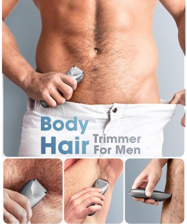 Romanda Men's Groin Hair Trimmer - Body & Ball Trimmer for a Smooth & Safe Grooming Experience (Silver) - Buy Online on GoSupps.com
