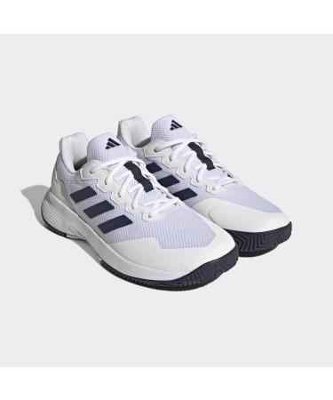 Adidas Men's Gamecourt 2 M Shoes - Low Top (Non-Football) | Size 36 2/3 EU | Ftwr White & Team Navy Blue - Best for International Shipping - Buy Online on GoSupps.com