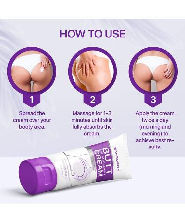 Butt Enhancement Cream | Hip Lift & Firming Lotion for Bigger, More Elastic Buttocks | Moisturizing & Gentle Formula | 4oz (Pack of 1) - Buy Online on GoSupps.com