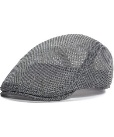 VOBOOM Men's Breathable Mesh Summer Hat Newsboy Beret Ivy Cap - Grey - Buy Online on GoSupps.com