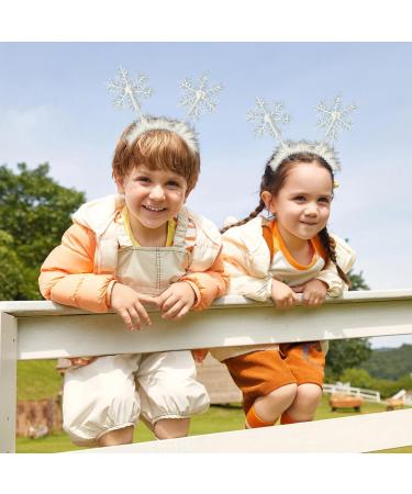 HAICN 2Pieces Snowflake Headband Cute Christmas Feather Snowflake Head Boppers White Christmas Party Headband Snowflake Hair Accessories for Xmas Party Women - Buy Online on GoSupps.com