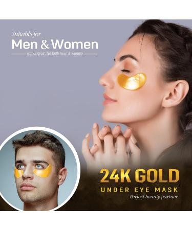 GLOREEZ 24K Gold Under Eye Masks - Moisturizing Anti-Aging Patches for Dark Circles, Puffiness, Wrinkles & Eye Bags | 15 Pairs - Buy Online on GoSupps.com
