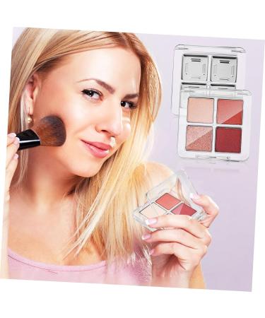 Healvian 6 Pcs Transparent Square Eye Shadow Box Empty Makeup Pallet Balm Blusher Containers Plastic - Buy Online on GoSupps.com