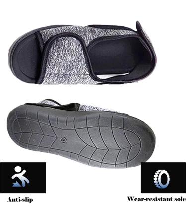 Open Toe Diabetic Shoes for Swollen Feet | Adjustable Extra Wide Walking Sandals Soft & Comfortable for Indoor/Outdoor Use - Buy Online on GoSupps.com
