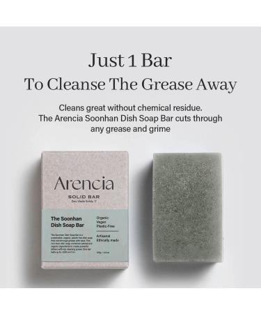 Organic Natural Dish Soap Bar Non-Toxic Vegan Eco Kitchen Bar Sustainable Zero Waste Plant-Based Free of Fragrance Cuts Through Grime Camping Oatmeal Dish Soap Green - Buy Online on GoSupps.com