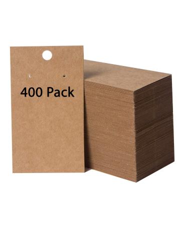 400 Pack Earring Cards - Earring Card Holder - Custom Earring Cards for Earring Display - Hanging Earrings - Bulk Earring Cards - 2 x 3.5 Inches - Brown (Pack of 400) - Buy Online on GoSupps.com