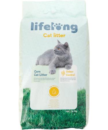 Amazon Brand - Lifelong Clumping Corn Cat Litter Unscented 10 L (Pack of 1) - Buy Online on GoSupps.com