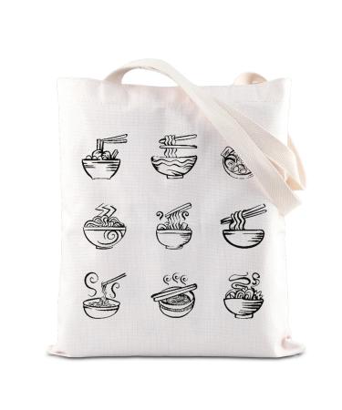 Ramen Gift Ramen Life Tote Bag Food Lover Gift Foodie Handbag Anime Kawaii Gift Ramen Fans Handbag Ramen T
