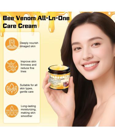 2PCS Bee Venom Skin Restoration Cream Bee Venom Skin Treatment Cream Effectively Reducing Blemishes & Comprehensive Moisturizer for All skin Types - Buy Online on GoSupps.com