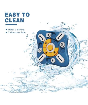 Interactive Dog Puzzle Toy for Slow Eating - Squeaking Intelligence Toy for Medium Pets Cats Puppies (Dark Blue) - Buy Online on GoSupps.com