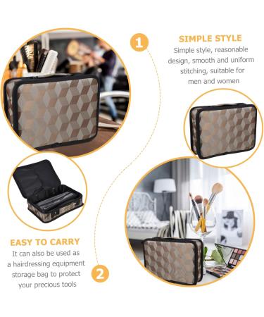 Fomiyes Hairdressing Kit - Durable Barber Tool Bag with Zipper for Professional Hair Cutting - Leather Hair Cutting Tools for Autumn - Buy Online on GoSupps.com