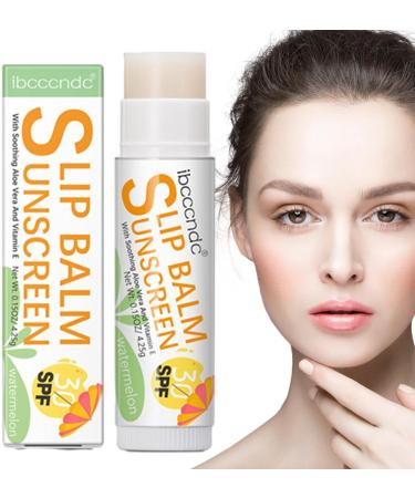 Lip Balm with Sunscreen Hydrating Lip Sunblock for Protects - Hydrating Lip Sunblock Lip Sunscreen Travel Size Sunscreen for Lips Lip Care Sun Protection Protects Soothes and Moisturizes Vesone #3 Watermelon Flavor - Buy Online on GoSupps.com