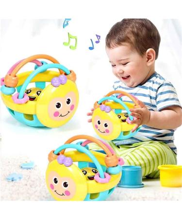 ZHUIGUANG Baby Teething Bee Rattle Toy | Chew & Pacifier for Babies 0-6 Months (Colour) - Buy Online on GoSupps.com