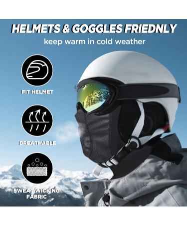 Vitalismo Winter Storm Hood - Windproof Thermal Face Mask for Men & Women | Perfect for Cycling Skiing & Snowboarding - Buy Online on GoSupps.com