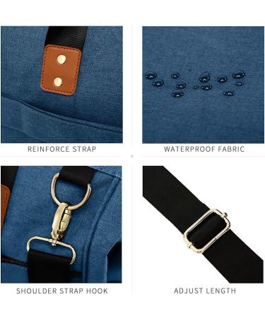 SONARIN Baby Nappy Changing Bag | Insulated Pocket, Waterproof, Large Capacity | Stylish & Durable Blue Satchel - Buy Online on GoSupps.com