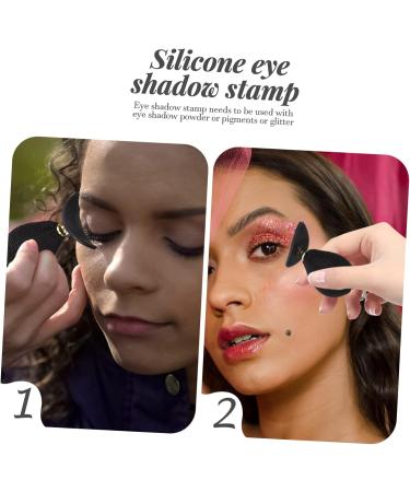 SKISUNO Fashion Lazy Eye Shadow Gel Accessories Applicator Silicone Seal Durable Easles Stamp Guide Convenient Make Crease - Buy Online on GoSupps.com