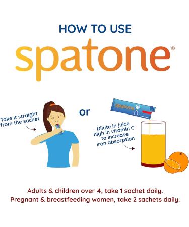 SPATONE Liquid Iron Supplement - 1 Month Supply (28 CT) - Buy Online on GoSupps.com