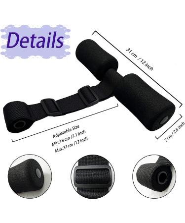 Denlydom Nordic Hamstring Curl Strap: Portable Ab & Leg Exercise Equipment for Fitness Workouts - Adjustable Sit Up Assistant with Door Anchor for Nordic Curls & Spanish Squats - Buy Online on GoSupps.com