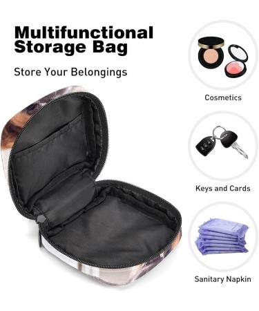 Period Bag Sanitary Napkin Storage Pouch | Travel Makeup Bag Animal Print - Color727 - Buy Online on GoSupps.com