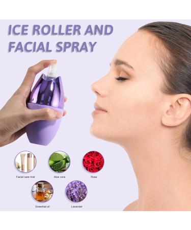 Oneleaf Spray Ice Cube Roller Bottle - Soothing Skin & Muscle Relief Perfect for Toothache - Purple - Buy Online on GoSupps.com