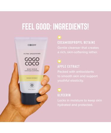 Coochy Ultra Smoothing Body Scrub | Gentle Exfoliating Body Scrub for Sensitive Skin | Removes Dead Skin Cells Prevents Ingrowns | Paraben-free Cruelty-free | Mango Coconut 5 oz/148 mL 5 Fl Oz (Pack of 1) Multi - Buy Online on GoSupps.com