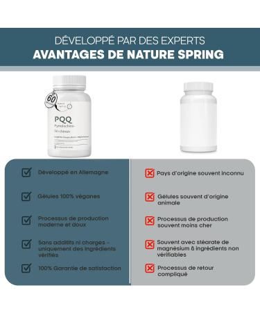 PQQ Capsules 60 Capsules Pyrroloquinoline Quinone (PQQ) Formule Moderne et Premium Qualit Sup rieure Analys en Allemagne - Buy Online on GoSupps.com