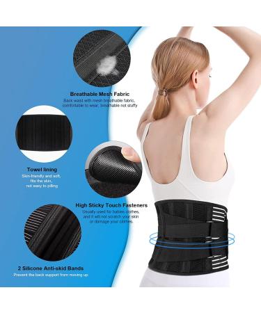 Heyouth Back Support Belt for Men & Women - Lumbar Pain Relief Breathable Lower Back Bandage for Sciatica & Herniated Discs - Buy Online on GoSupps.com