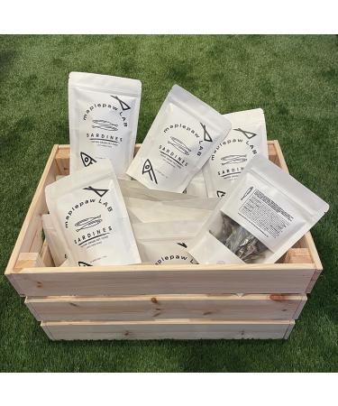 maplepaw Treats Dried Sardines for Dogs and Cats 100% RAW Training Treats with Omega 3 and Calcium for Brain Heart Skin and Coat Health - Buy Online on GoSupps.com