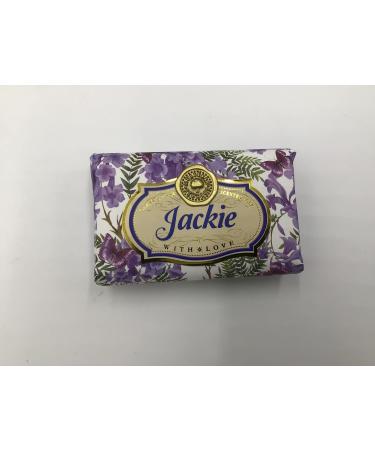 Jackie - Gift Soap Bar For Her Birthday Rose Scent Mum Grandmother Cleanser Lather Present Girl