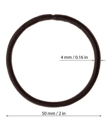 150 Pc Black Hair Ties - Elastic Ponytail Holders for Women, Men, Girls - No Damage Braided Hair Bands - Ouchless & Thick - Black Color - Buy Online on GoSupps.com