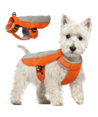 Hjumarayan cooling vest for dogs cooling vest dog with D-rings summer cooling coat for dog cooling hardware Breathable dog vest dog cooling vest for hot summer days orange m orange