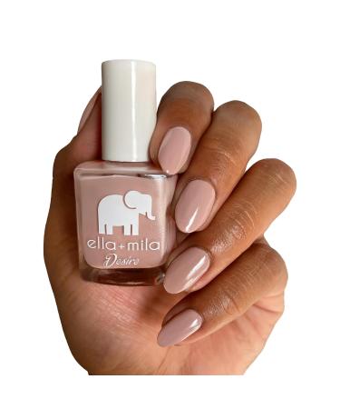 ella+mila Desert Suede Nail Polish | Quick Drying Vegan & Cruelty-Free Nude Brown | 17-Free Chip Resistant Formula - Buy Online on GoSupps.com