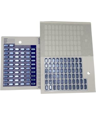 6 Pack Disposable Cold Seal Medication Blister Cards - 62 Days Pill Organizer for Vitamins & Medicine - Buy Online on GoSupps.com