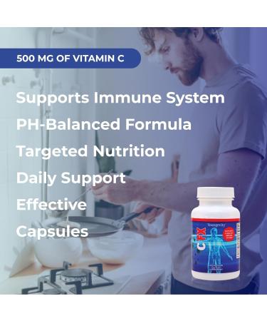 Youngevity C-Fx - Vitamin C 500mg Echinacea Herb & Root for Immune Support Supplement (90 Capsules) - Buy Online on GoSupps.com