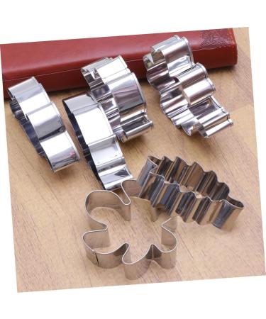 IMIKEYA 6 Pcs 430 Fondant Mold DIY Cake Mold DIY Baking Molds Dessert Molds Stainless Steel Molds Cookie Fruit medium Silver - Buy Online on GoSupps.com
