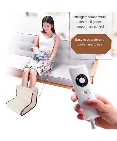 Buy Removable Electrical Foot Warmer - 5-Speed Temp Settings & Massager | Perfect for Home Office & Christmas Gifts (EU) - Buy Online on GoSupps.com