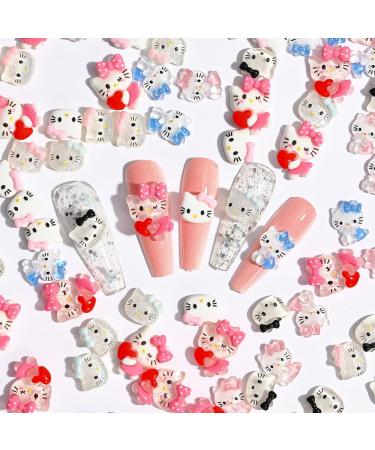 40 Pcs Cute Nail Charms for Acrylic Nails - Resin Cartoon Rhinestone Kawaii Nail Jewelry DIY Craft Accessories - 0.55 x 0.43 inch - Buy Online on GoSupps.com