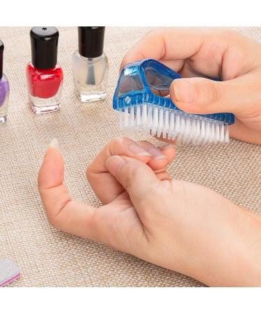 Sioppkik 6-Piece Nail Brush Set - Hand Scrubbing & Cleaning Brushes for Fingernails - Plastic 6.4 x 1.5 x 3.2 cm - Blue Pink Purple - International Shipping Available - Buy Online on GoSupps.com