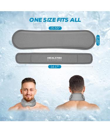 Neck Ice Pack Wrap - Reusable Cold Hot Therapy for Neck Injuries - Adjustable Gel Ice Wrap for Instant Pain Relief - Buy Online on GoSupps.com