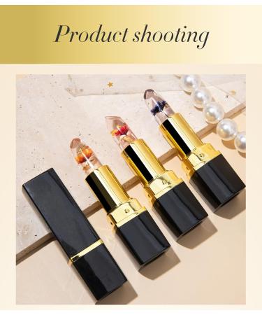 Hydrating Flower Jelly Gold Foil Lip Gloss - Long-Lasting Color & Nourishment for Gorgeous Lips - Buy Online on GoSupps.com