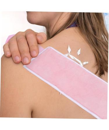 DOITOOL Flocking Back Strip Fake Tan Back Mitt Lotion Applicator Back Tanning Strip Back Applicator for Cream Sunless Tanning Applicator Self Accessories Fiber Moisturizing Pink - Buy Online on GoSupps.com
