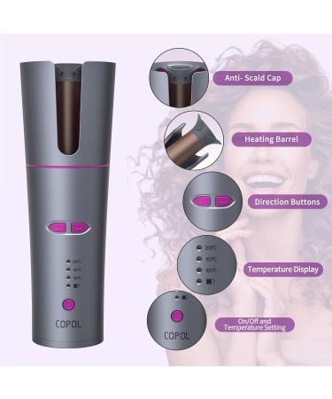 Buy Cordless Auto Hair Curler - Portable Rotating Curling Iron for Effortless Waves | Fast Heating & Rechargeable | Perfect for Stylish Curls - Buy Online on GoSupps.com