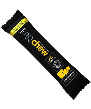 Torq Energy Chew Bars - Pineapple Flavor - High Carb Energy Chews - 31g Carbohydrates - Box of 15 - Buy Online on GoSupps.com